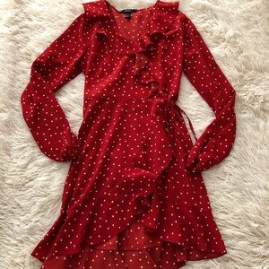 Little red polka dot dress